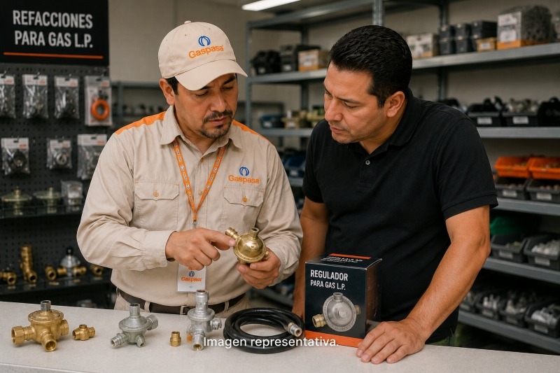 Refacciones para gas LP